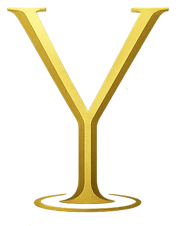 Yur Party Services logo featuring elegant and festive design elements symbolizing event planning and celebration