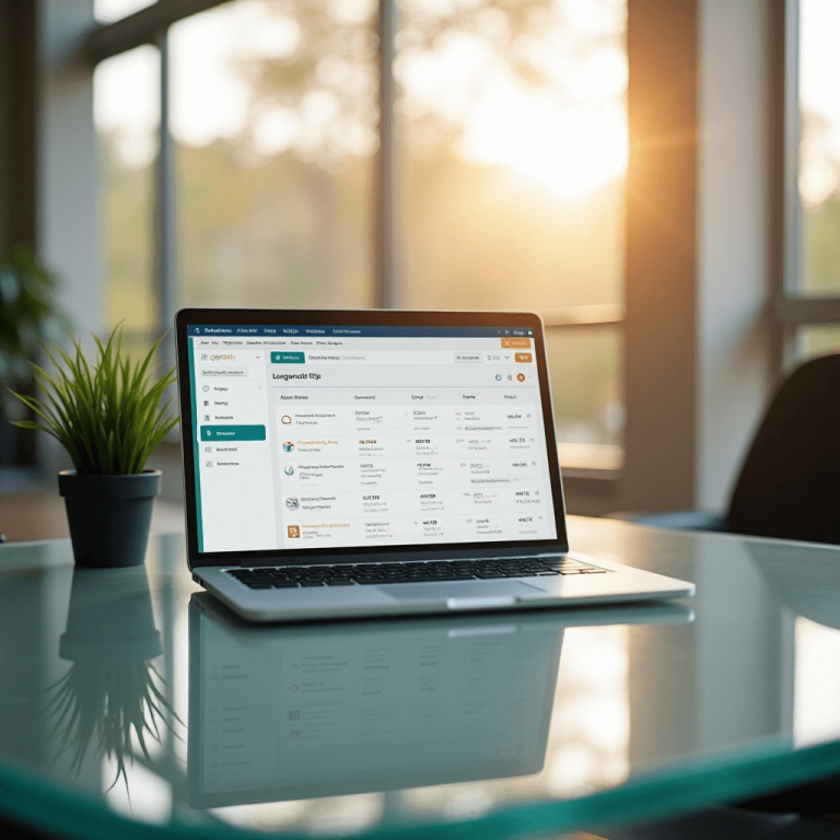 "Modern online booking and payment portal showing a clean interface for scheduling appointments and processing secure payments."