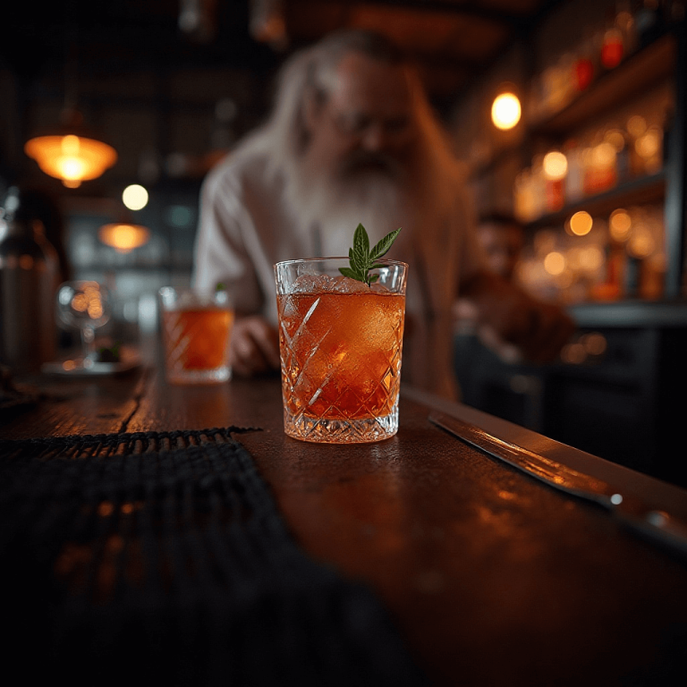 "Mobile bartender expertly preparing cocktails at an event, serving guests with a fully equipped portable bar setup."