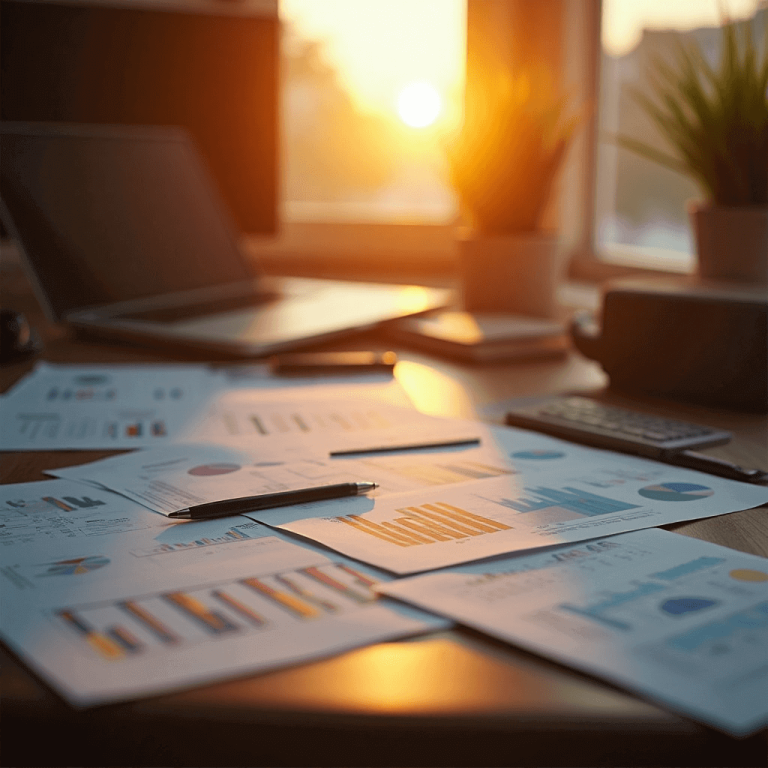 "Event planner reviewing budget sheets and financial plans to ensure cost-effective event management."