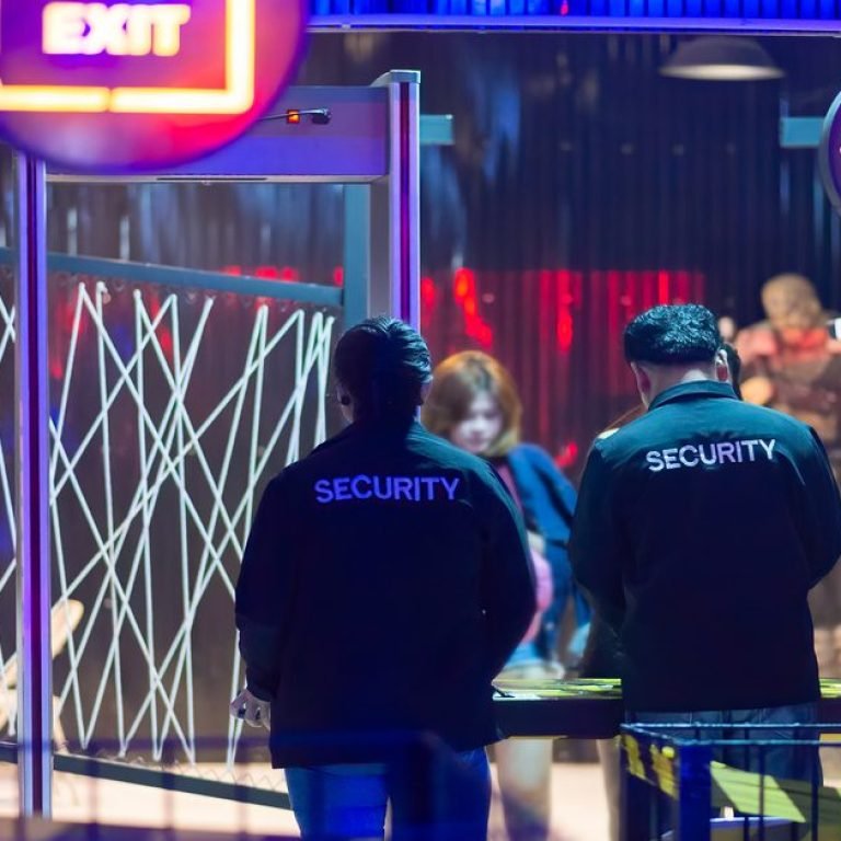 Security guard Asians in a nightclub